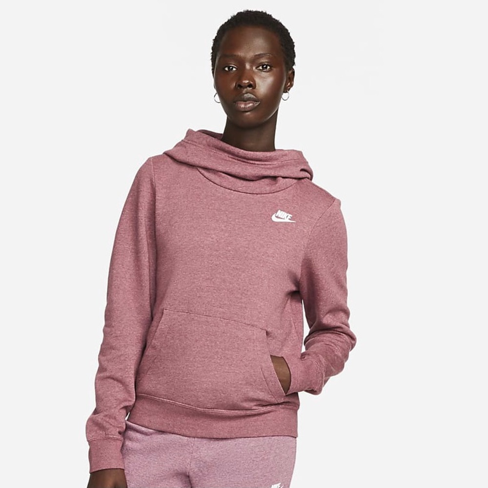 Nike Women’s Dark Wine Funnel Neck Hoodie XS